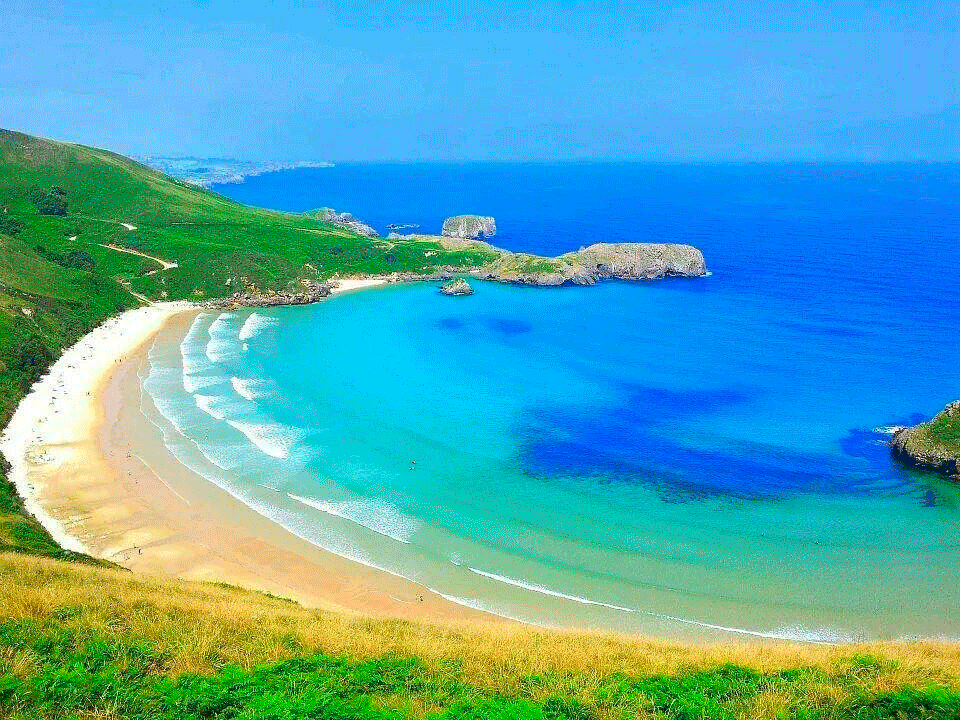 playa de torimbia en camper o autocaravana