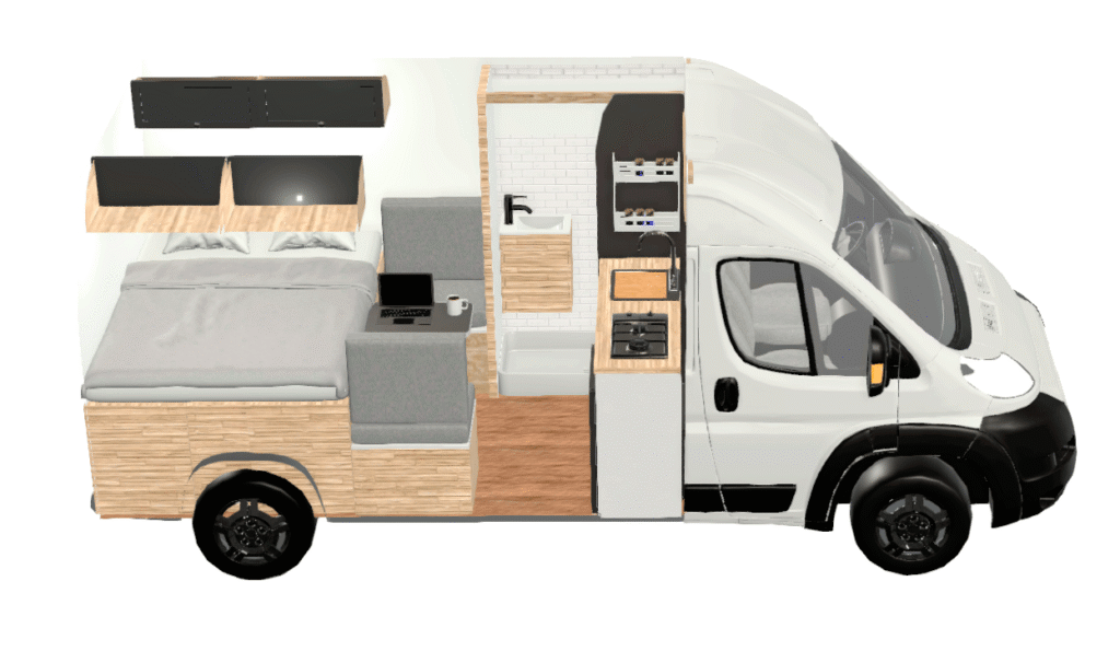 distribucion l2h2 camper furgoneta