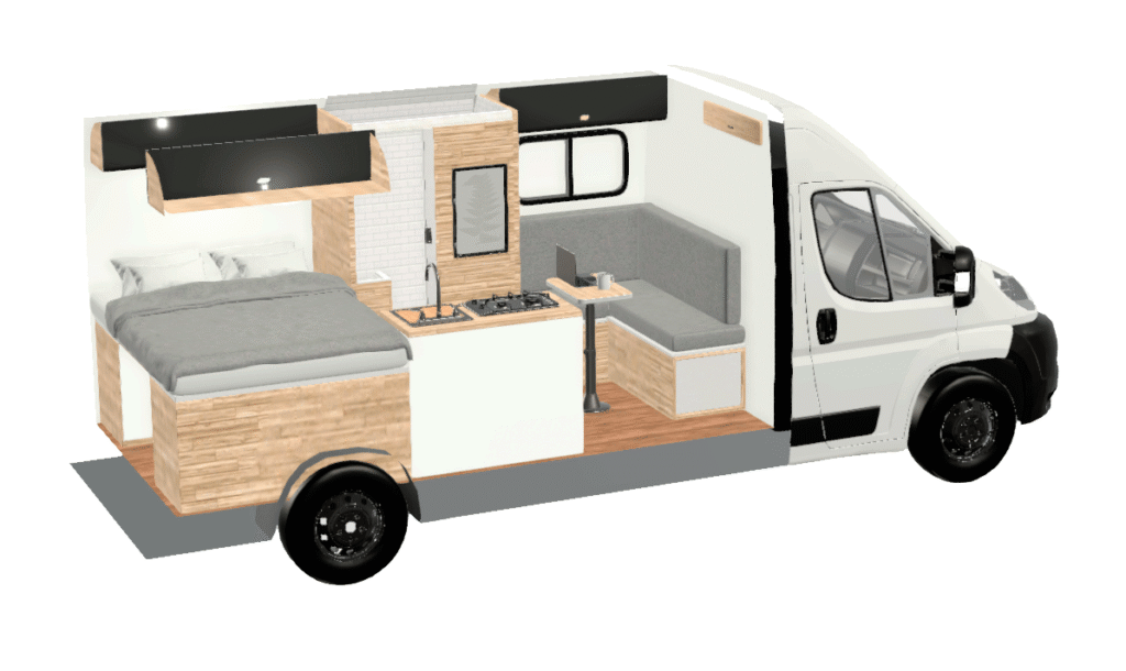 distribuciones l3h2 furgoneta camper
