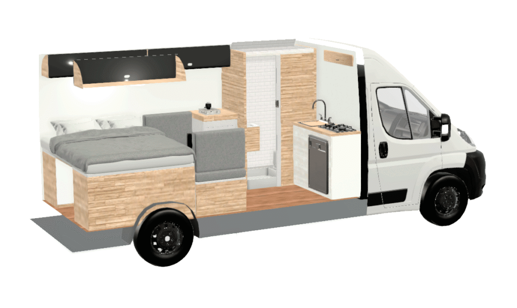 distribuciones l3h2 furgoneta camper
