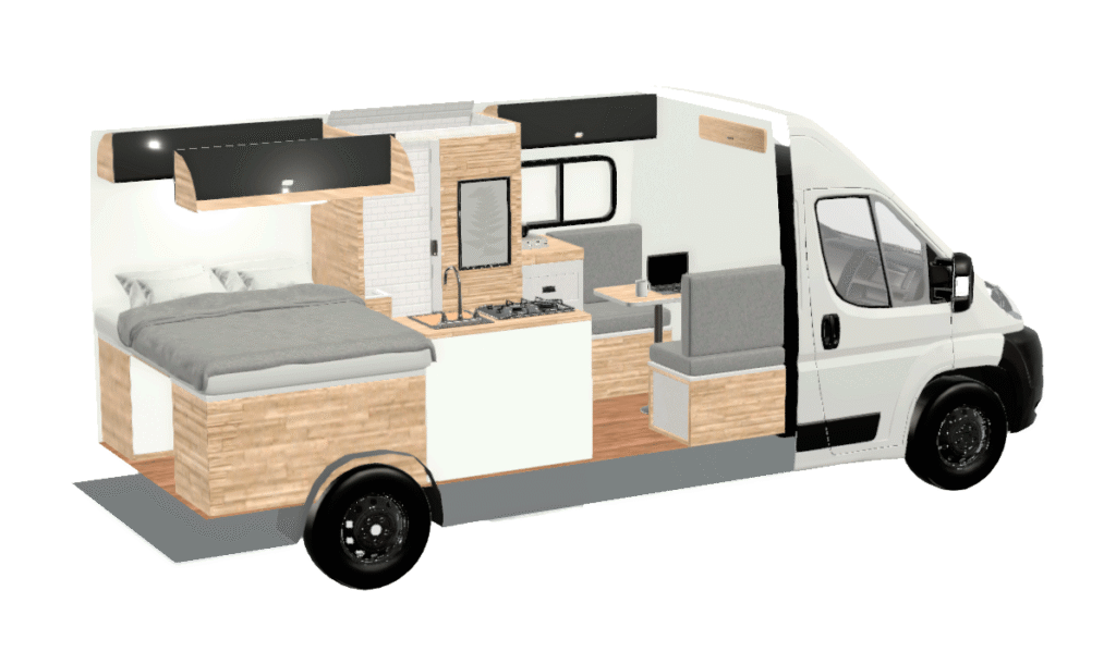 distribuciones l3h2 furgoneta camper