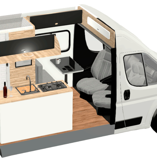 distribucion l3h2 furgoneta camper pampa