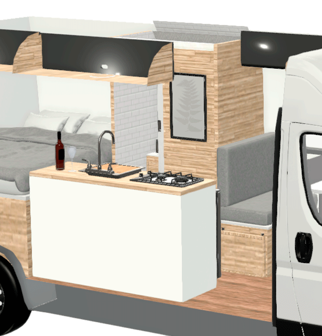 distribucion l3h2 furgoneta camper pampa