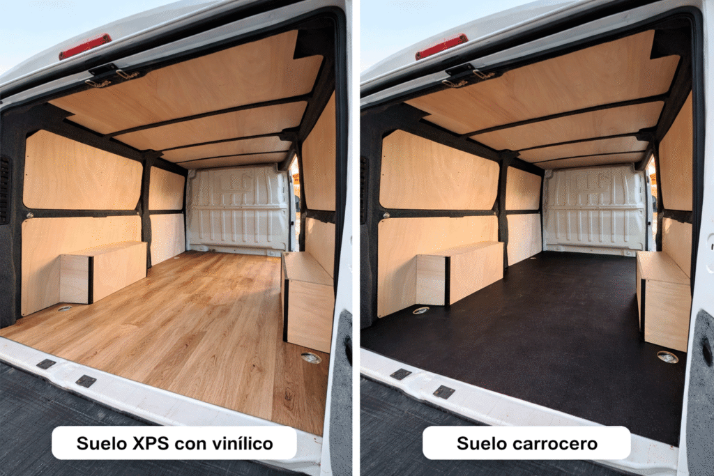 suelo para furgoneta camper