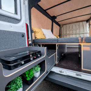 mueble camper con cocina extraíble