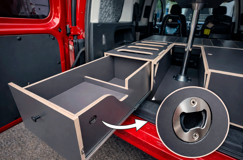 mueble camper vw caddy