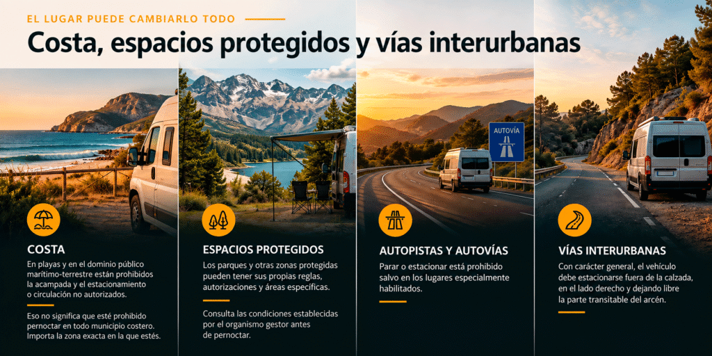 guia pernocta camper
