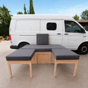 sofa cama camper con triple apertura