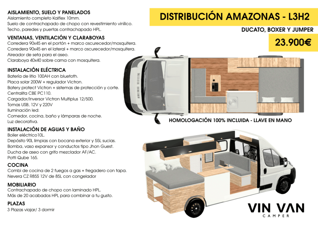 distribucion camper l3h2