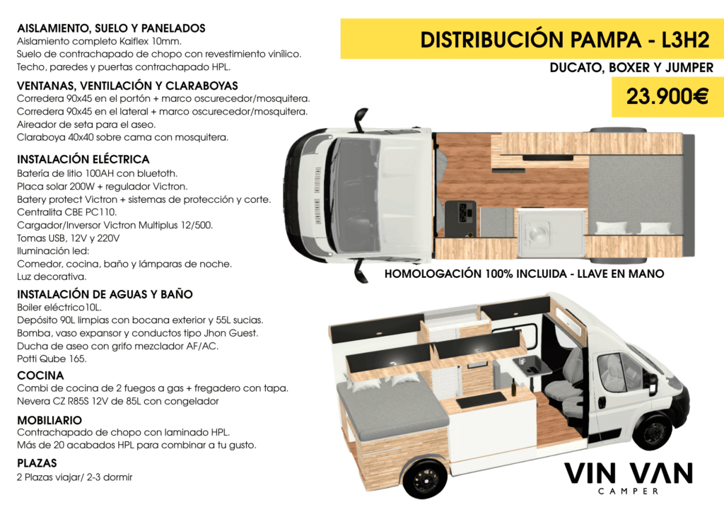 distribucion camper l3h2